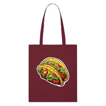 Taco double - Tote bag bio Stanley/Stella - bordeaux - Devant