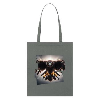 Eagle Frontal Attack - Stanley/Stella Organic Tote Bag - anthracite - Front