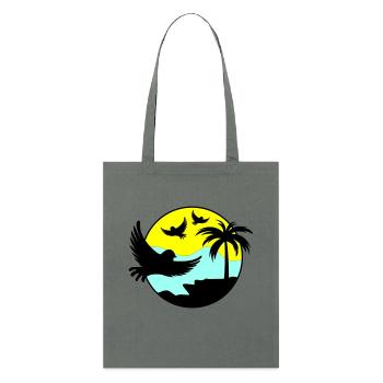 Paradise Birds 02 - Stanley/Stella Organic Tote Bag - anthracite - Front