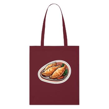 Empanadas three dumplings - Stanley/Stella Organic Tote Bag - burgundy - Front