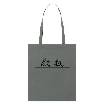 Marathon runner Fast lane - Stanley/Stella Organic Tote Bag - anthracite - Front