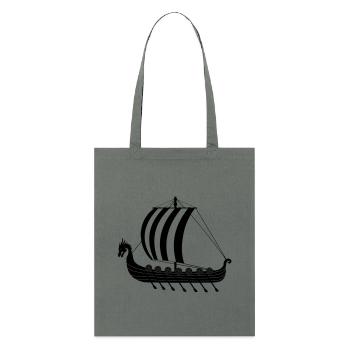 Vaisseau dragon viking dragar - Tote bag bio Stanley/Stella - charbon - Devant