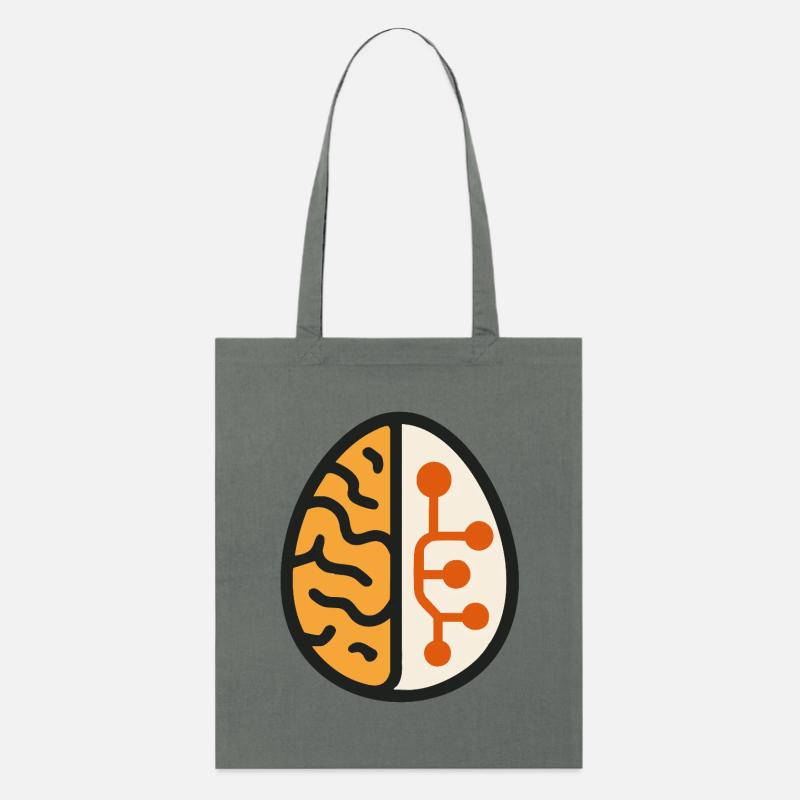 ai humor meme gene artificial intelligence - Stanley/Stella Organic Tote Bag - anthracite