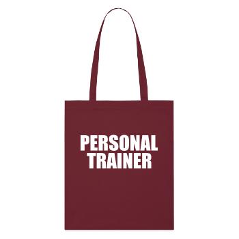 Personal trainer - Stanley/Stella Organic Tote Bag - burgundy - Front