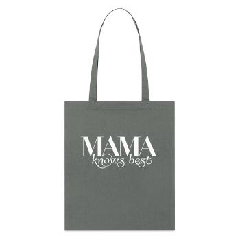 Mama Knows Best / Beste Mama - Stanley/Stella Organic Tote Bag - anthracite - Front