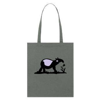 Tapir - Tote bag bio Stanley/Stella - charbon - Devant