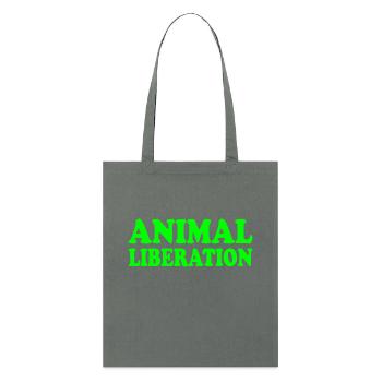 Animal liberation - Stanley/Stella Organic Tote Bag - anthracite - Front