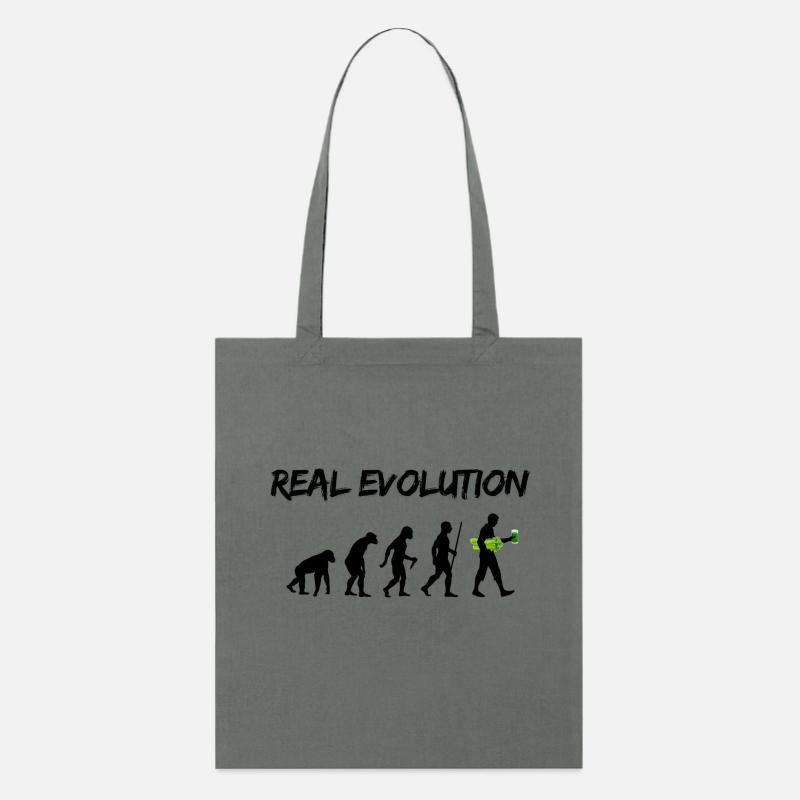 Real Evolution - Stanley/Stella Bio-Stoffbeutel - Anthrazit