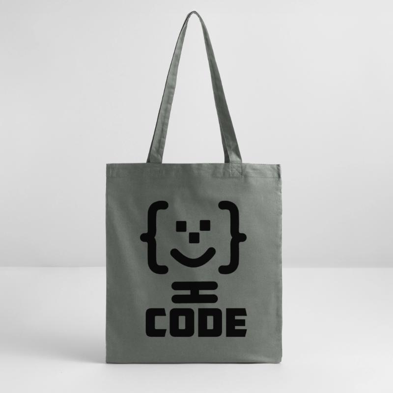 Logo du code du programmeur principal avec texte CODE Tote bag bio Stanley/Stella