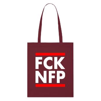 Fck nfp - Tote bag bio Stanley/Stella - bordeaux - Devant