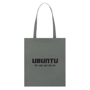 Ubuntu- wir sind, also bin ich! - Stanley/Stella Bio-Stoffbeutel - Anthrazit - Vorne