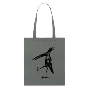 Standing bird - Stanley/Stella Organic Tote Bag - anthracite - Front