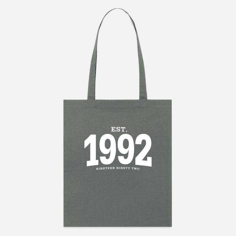 EST. 1992 Nineteen Ninety Two - Stanley/Stella Bio-Stoffbeutel - Anthrazit