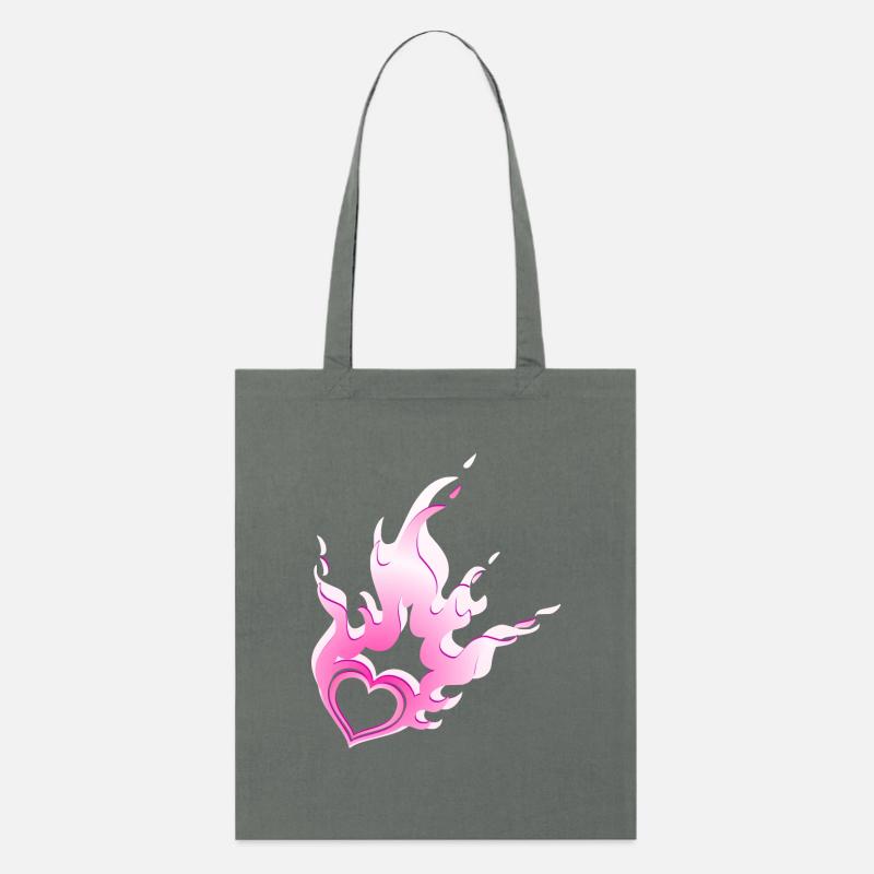 coeur brûlant - Tote bag bio Stanley/Stella - charbon