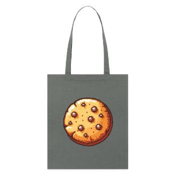 Icône du pixel des cookies - Tote bag bio Stanley/Stella - charbon - Devant