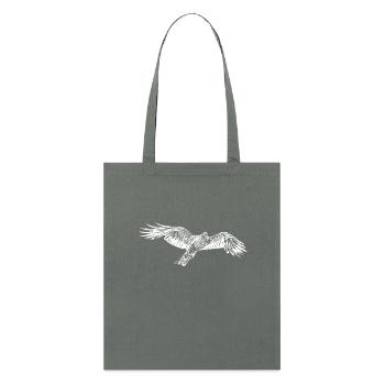 Eleganter fliegender Falke - Stanley/Stella Bio-Stoffbeutel - Anthrazit - Vorne