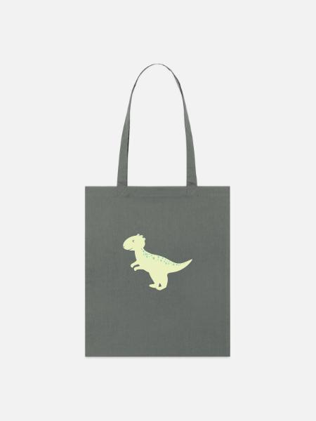niños Dino - Stanley/Stella økologisk mulepose - charcoal
