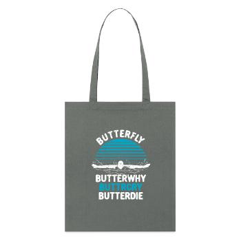 Schwimmer Schwimmen - Stanley/Stella Bio-Stoffbeutel - Anthrazit - Vorne