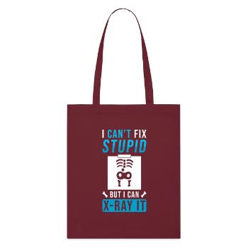 Radiologie cadeau - Tote bag bio Stanley/Stella - bordeaux - Devant