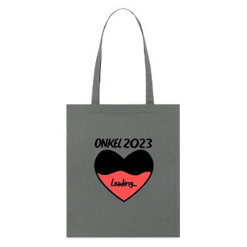 Onkel 2023 herz loading - Stanley/Stella Bio-Stoffbeutel - Anthrazit - Vorne