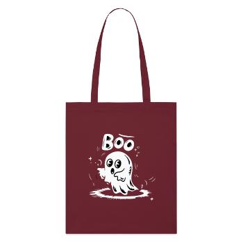 SPECTER BOO - Stanley/Stella Organic Tote Bag - burgundy - Front