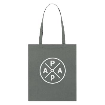 Papa Schild Design von Tochter Sohn zum Vatertag - Stanley/Stella Bio-Stoffbeutel - Anthrazit - Vorne