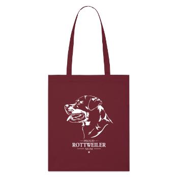 Rottweiler Maman Chien Chien Rottie Wilsigns - Tote bag bio Stanley/Stella - bordeaux - Devant