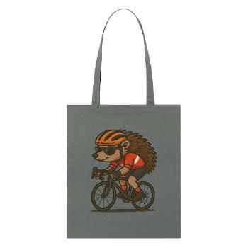 Road Cyclist Design – Hedgehogs in the Peloton - Stanley/Stella Organic Tote Bag - anthracite - Front