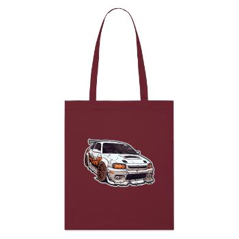 Voiture - Illustration - Tote bag bio Stanley/Stella - bordeaux - Devant