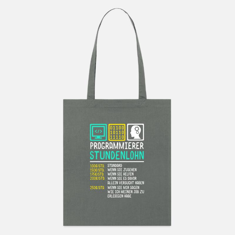 programmer - Stanley/Stella Organic Tote Bag - anthracite