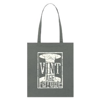 Vintage Future look utilisé Future Time Tunnel Age - Tote bag bio Stanley/Stella - charbon - Devant