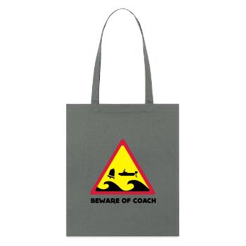 Beware Of Coach - Opti Edition - Stanley/Stella Bio-Stoffbeutel - Anthrazit - Vorne