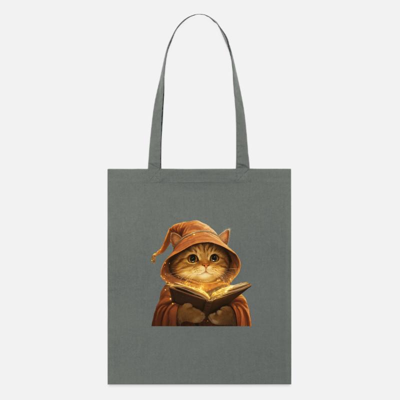 Chat de lecture - Tote bag bio Stanley/Stella - charbon