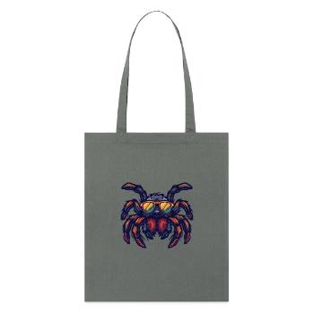 Spinne Tarantula Tier - Stanley/Stella Bio-Stoffbeutel - Anthrazit - Vorne