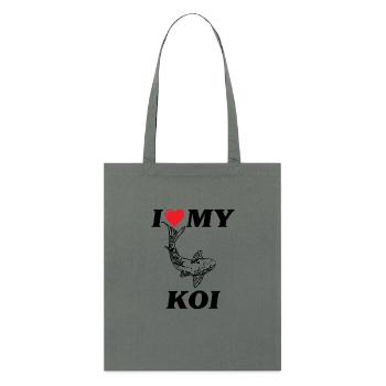 J’adore ma carpe Koi - Tote bag bio Stanley/Stella - charbon - Devant