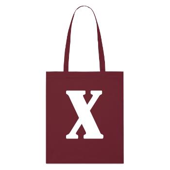 X - Stanley/Stella Organic Tote Bag - burgundy - Front