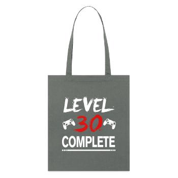 Cadeau 30e anniversaire du joueur niveau 30 complet - Tote bag bio Stanley/Stella - charbon - Devant