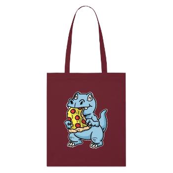 Pizza tranche pizza salami pizza - Tote bag bio Stanley/Stella - bordeaux - Devant