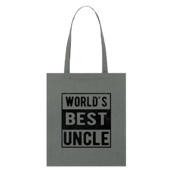 World's best uncle - Stanley/Stella Organic Tote Bag - anthracite - Front