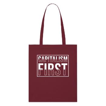 Capitalisme - Tote bag bio Stanley/Stella - bordeaux - Devant