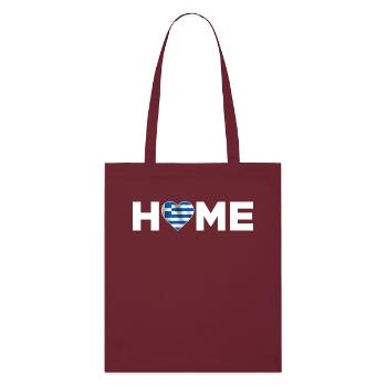 Grèce Patrie Grèce Drapeau - Tote bag bio Stanley/Stella - bordeaux - Devant
