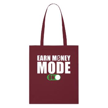 Mode Gagner de l’argent sur - Tote bag bio Stanley/Stella - bordeaux - Devant