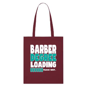 Hairdresser invites training - Stanley/Stella Organic Tote Bag - burgundy - Front