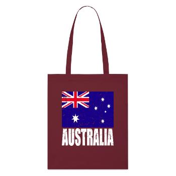 Drapeau de l’Australie - Tote bag bio Stanley/Stella - bordeaux - Devant