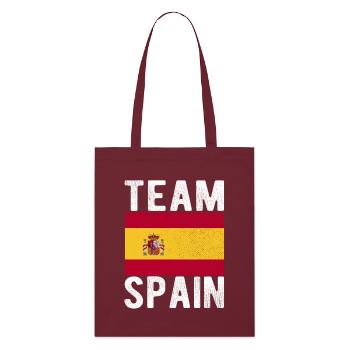 Drapeau de l’Espagne - Tote bag bio Stanley/Stella - bordeaux - Devant