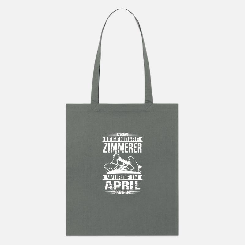 Zimmerer Geburtstag April - Stanley/Stella Bio-Stoffbeutel - Anthrazit