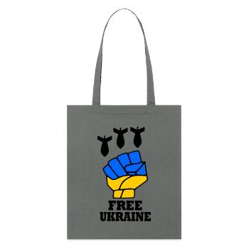 Ukraine - Stanley/Stella Organic Tote Bag - anthracite - Front