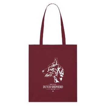 Berger Hollandais Maman Chien Chien Wilsigns - Tote bag bio Stanley/Stella - bordeaux - Devant