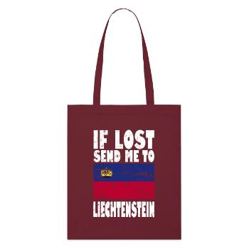 Slogan du drapeau du Liechtenstein - Tote bag bio Stanley/Stella - bordeaux - Devant