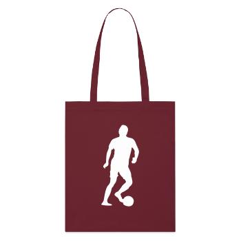Joueur de football - Tote bag bio Stanley/Stella - bordeaux - Devant